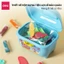 Đất Nặn Super Wings Deli Cho Bé Thùng 12/24 Màu Hồng/Xanh – Mềm Dẻo, Không Dính Tay Hộp Có Quai Xách Tiện Mang Theo