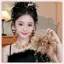 JRP 1 Lưới Thanh Lịch Hoa Tóc Cho Nữ Ngọc Trai Thanh Lịch sel Cá Mập Kẹp Thời Trang Cô Gái Đuôi Ngựa Kẹp Phụ Kiện Tóc JRP