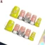 Mỏ Vịt Bấm Móng Tay 10 Chiếc Pháp In Hình Hổ Bướm Móng Tay Giả Có Thể Đeo Được Thân Thiện Với Môi Trường Nhựa Móng Tay Nhân Tạo Cho Nữ Mặc Hàng Ngày Đảng Cưới