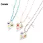 KUZHEN Handmade Thắt Nút Dây Trái Tim Mặt Dây Chuyền Nelace Áo Len Thời Trang Dây Xích Staable Ngôi Sao Ngọc Trai Nelace Dành Cho Nữ Trang Sức Quà Tặng HOT