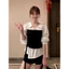 S-2XL Nữ Thời Trang Chắp Vá Áo Sơ Mi Nữ Tay Dài Công Sở Nữ Làm Việc Rời Top Áo Sơ Mi
