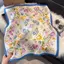 AqToCna 70cm Khăn Vuông Lụa In Hoa Satin Ne Quấn Cho Nữ Đa Năng Phong Cách Nhìn AqToCna