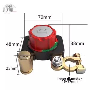 Công tắc ngắt kết nối ô tô xoay 360 độ 300A Cấu trúc đồng nguyên chất