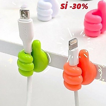 Set 10 Móc treo giữ dây cáp sạc dây tai nghe hình bàn tay độc đáo