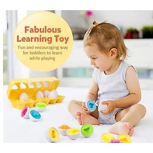 Trò chơi trứng matching egg, sét trứng ghép đôi sét trứng matching đầu đời cho bé loại cao cấp có khay đựng 12 quả to