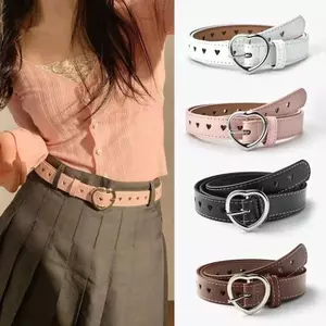 Thắt lưng nữ Thắt lưng khóa ghim thời trang phiên bản Hàn Quốc Thắt lưng hợp thời trang Phiên bản học sinh Thắt lưng tình yêu thanh niên phù hợp thông thường