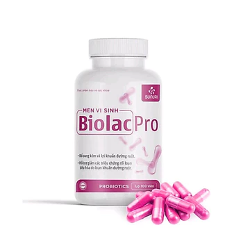 Men vi sinh Biolac Pro (Lọ 100 viên)- Bổ sung 3 tỷ lợi khuẩn + Kẽm hỗ trợ giảm Tiêu Chảy, loạn khuẩn đường ruột ...
