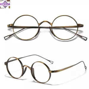 Khung Kính Mắt RTJIFSS, Khung Kính Hình Bầu Dục Titan Nguyên Chất, Thiết Kế Đơn Giản Retro Trang Trí Mắt Cổ Điển
