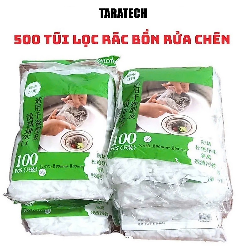 [COMBO] 5 BỊCH 500 TÚI LƯỚI LỌC RÁC THÔNG MINH CHO BỒN RỬA CHÉN BÁT - 3 BỊCH 300 TÚI LỌC RÁC