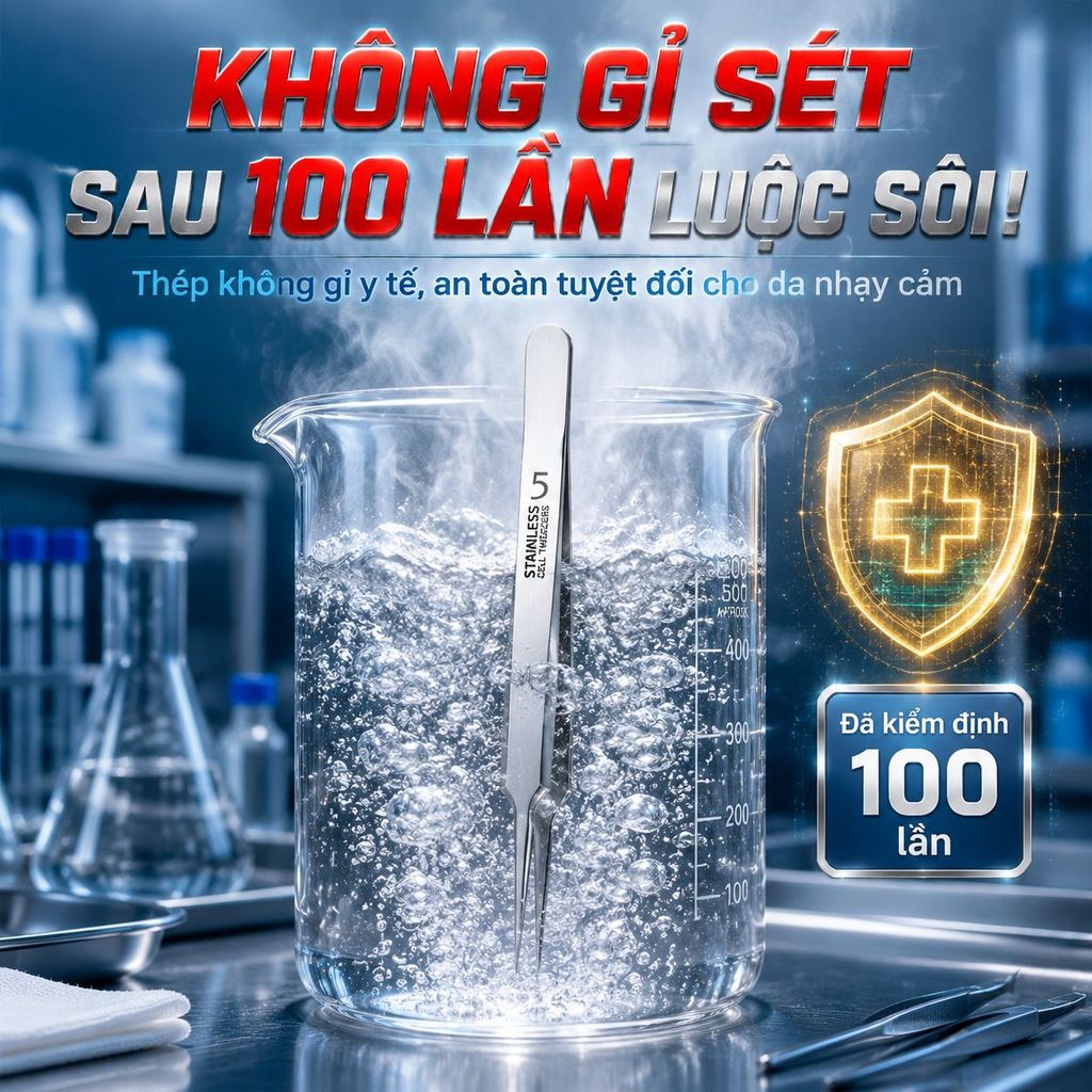 🔥Giá sốc🔥Nhíp gắp mụn đầu đen inox không gỉ|Nhíp lấy mụn bằng inox cao cấp|Dụng cụ vệ sinh mụn spa chuyên dụng