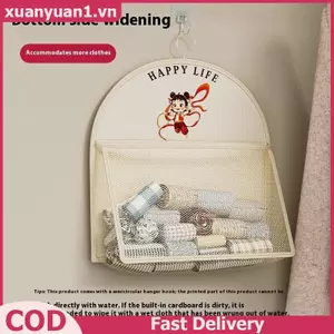 XUAN 2 / 3 Lớp Lưu Trữ Dung Tích Lớn Túi Lưới Đồ Lót Sos Túi Bảo Quản Thoáng Khí Tủ Quần Áo Tổ Chức Có Móc Treo Quần Áo VN
