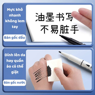 Bút lông dầu 2 đầu đen đỏ xanhmực đậm nhanh khô viết rõ nét văn phòng trường học tiện ích giá rẻ hot