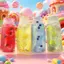 Đồ chơi Squishy kem đánh răng QEARY, Sữa rửa mặt có thể định hình không vỡ Fidget, Đồ chơi Squishy mềm hình trái cây lấp lánh giác quan cho trẻ em và người lớn
