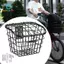 Giỏ Xe Đạp Giỏ Treo Phía Trước Sắt Có Thể Tháo Rời Giỏ Xe Đạp Có Nắp Tay Cầm Giỏ Bảo Quản Giá Pannier Thích Hợp Để Mua Sắm Vận Chuyển Hàng Hóa