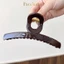 Máy Tính Hàn Quốc Lớn Cá Mập Móng Vuốt Kẹp Tóc Dày Nhẹ Nhàng Sữa Màu Mờ Tóc Bắt Hàm Kẹp