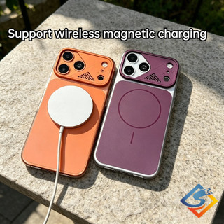 Ốp lưng từ tính chống tia sáng Dark Cherry Armor AG Matte cho iPhone 12 13 14 15 16 17 Pro Max Vỏ bảo vệ chống sốc