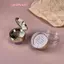6g Vàng Di Động Bột Mỹ Phẩm Hộp Nhựa Trống Rời Nồi Bột Có Sàng Du Lịch Hộp Đựng Trang Điểm Sifter Có Puff