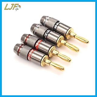 LJF 4 Chiếc Mạ Vàng BFA 4 Mm Chuối Cắm Nam Loa Kết Nối Adapter VN