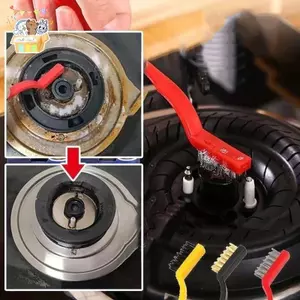 Bàn chải làm sạch bếp nhà bếp, Dụng cụ cạo làm sạch bếp Gas, Dụng cụ loại bỏ mỡ cho không có góc chết hoặc vết nứt, Bàn chải dây cho mũ trùm đầu phạm vi ELWW