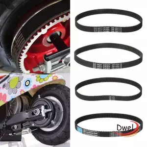 Đai truyền động DWEL Đen 384 12 Cao su sọc ổ đĩa HTD