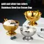 AA Salad Cup An Toàn Thép Không Gỉ Cốc Kem Vàng Bạc Món Tráng Miệng Bát Có Kem Thìa Phụ Kiện Hộ Gia Đình Dụng Cụ Nhà Bếp Cho Tiệc Gia Đình Thanh VN
