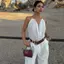 Mỹ Châu Âu Mỹ Niche Halter Dây Vest Hình Bán Nguyệt Sâu V Dây Slim-fit Top Y2K Hot Girl Street Pure Desire Không Tay Cami