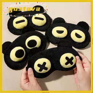 GUSTAVA Plush Sleep, Hoạt Hình Sang Trọng Mắt To Ngủ, Đáng Yêu Thoáng Khí Che Mắt Ngủ Thân Thiện Với Da Giấc Mơ Đêm