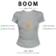 BOOM Áo Baby Tee Nữ Cotton Ôm Body-Áo Thun Ngắn Tay Y2K In Hình PhongCách Mùa Hè, Cổ Tròn Hàng Đầucách hàn quốc phong623