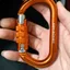 Leo núi trên không An toàn làm việc Carabiner 30KN Căng thẳng Loại O Khóa chính Khóa chuyên nghiệp Nhẹ Bền