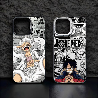 Dành cho iPhone 17 Pro Max 16 Pro / 15 14 13 12 11 XS Max "Gear 5 Luffy" Vỏ điện thoại mờ cứng / iPhone 12 11 X Xr 7 8 SE Vỏ mềm chống sốc Vỏ iPhone