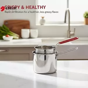 Nồi Chiên Sâu Inox 304 Đa Năng Có Dụng Cụ Lọc Nồi Nấu Ăn Nhà Bếp Tiết Kiệm Lưới Nồi Chiên VN