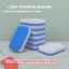 3 Miếng bọt biển làm sạch bóng bàn, Bàn chải tẩy cao su mềm để chăm sóc dơi Ping Pong Phụ kiện làm sạch chống bụi mới