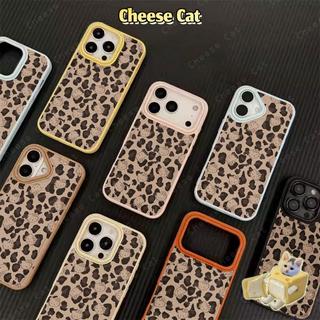 Ốp điện thoại da báo màu đen Kitty đen cho iPhone 13 14 15 16 17 Pro Max 12 11 17 Air Xs Max XR 8 7 Plus