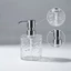 Máy phân phối với máy bơm Chrome Chai bơm bọt trong suốt Hộp đựng xà phòng tạo bọt Hộp đựng chắc chắn Di động cho phòng tắm, Vanity