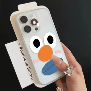 Ốp lưng vịt to mắt tràn năng lượng phù hợp iPhone17promax 16/15plus hoạt hình 14/13/12