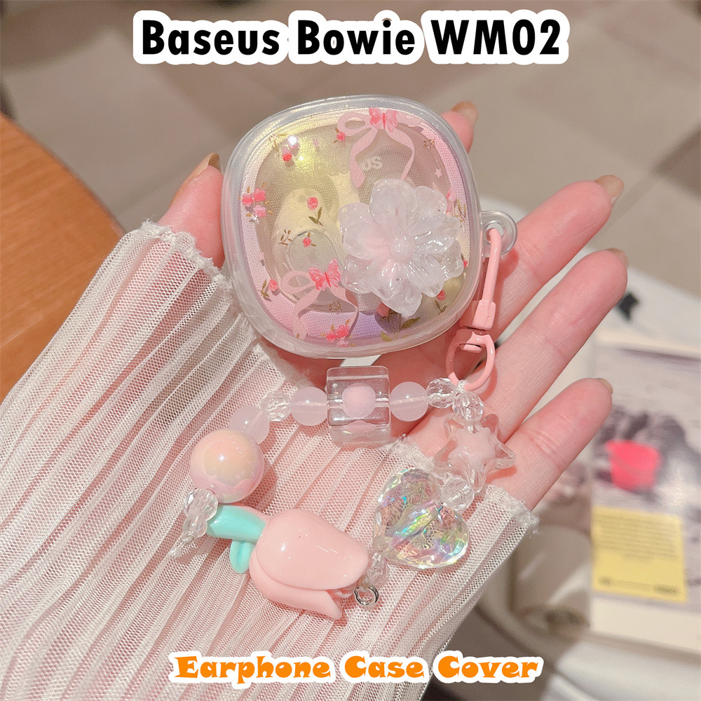 [Ngôi sao tương lai] Dành cho vỏ Baseus Bowie WM02 Vỏ tai nghe silicon mềm họa tiết nơ dễ thương