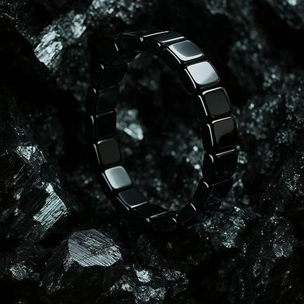 Hemys Hematite Vòng tay nam, Hỗ trợ tự nhiên T-Levels, Khôi phục sự tự tin, tăng cường tinh thần rõ ràng & Tập trung