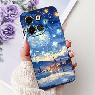 Dành Cho Tecno Spark 30 5G KL8 Ốp Lưng Hoa Thời Trang Bướm Đá Cẩm Thạch Silicon Màu Đen Mềm Mại Cho Tecno Pova 6 Neo 5G Vỏ
