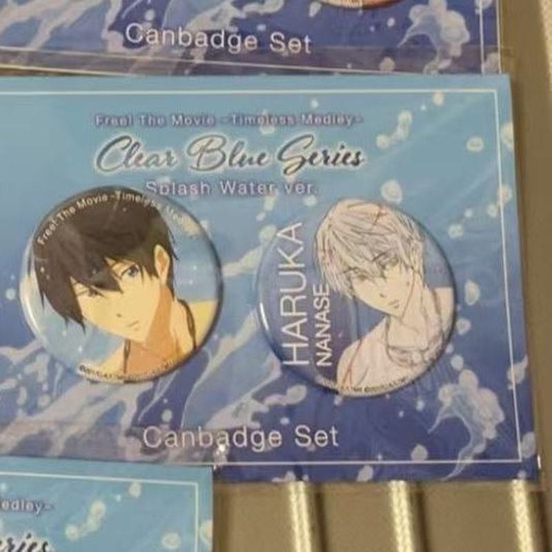 Tự do! Huy hiệu bắn nước câu lạc bộ bơi lội Iwatobi Nút ghim 58mm Bộ sưu tập Anime Free!