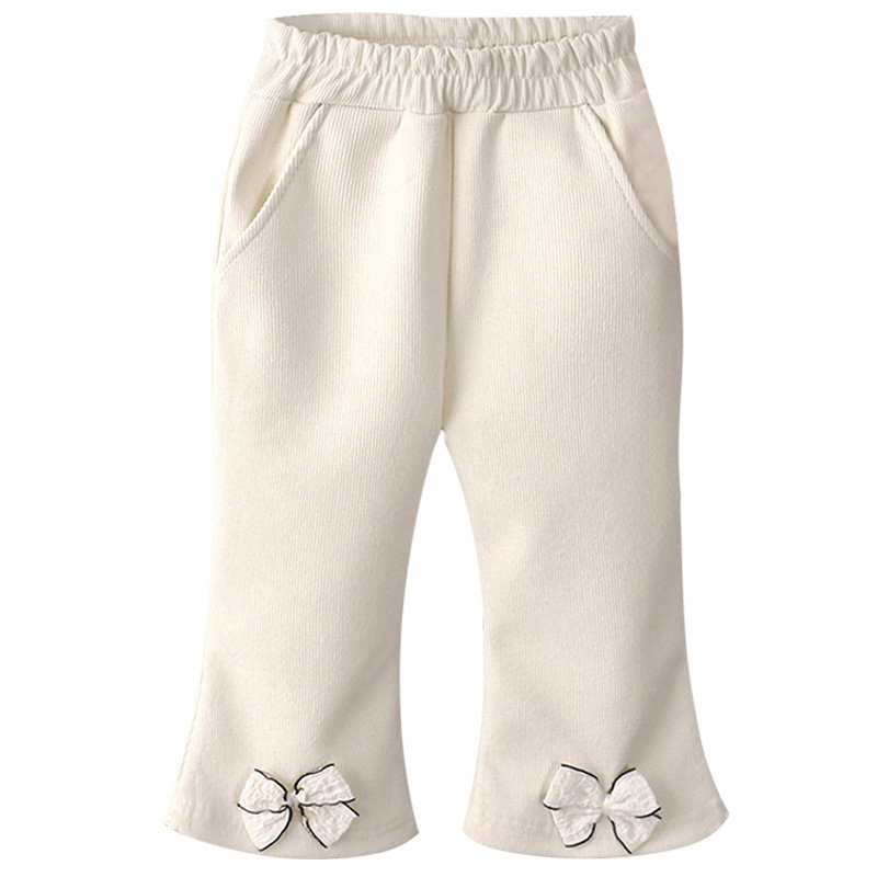 ​Quần loe bé gái Quần legging mặc ngoài mùa thu cỡ 90-150​ 0IWH