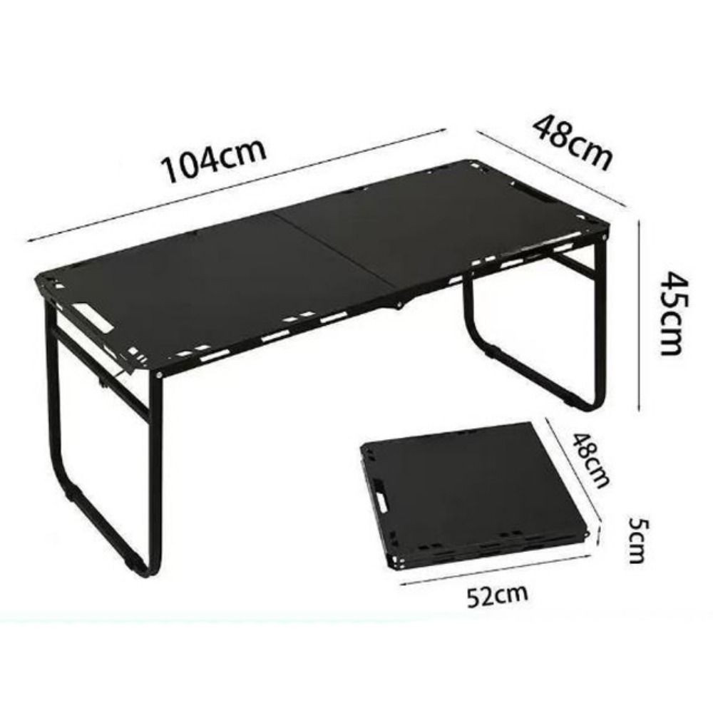 Bàn gấp AWNGD màu đen, kích thước 104 x 48 x 45cm, phù hợp cho cắm trại ngoài trời