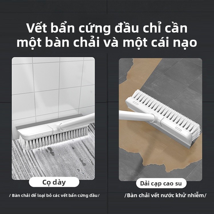 Chổi Cọ Nhựa Lau Sàn Chất Lượng Cao - Bàn Chải Cứng Đánh Bay Vết Bẩn, Dễ Sử Dụng