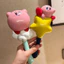 Lược Massage Kirby Air - Bàn chải tóc nhân vật Anime dễ thương (Lông di động & mềm)‌