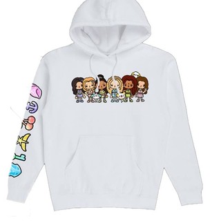 Áo hoodie phong cách anime Katseye Lara Megan Younchae, phù hợp unisex, tay dài