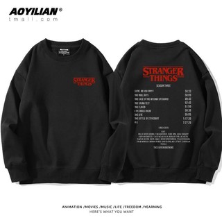 Cặp Đôi Stranger Things Cổ Tròn Dài Tay Cho Nam Nữ - Bộ Phim Truyền Hình Mỹ
