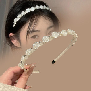 Băng đô hoa hồng ngọc trai Pháp - Thời Trang Cao Cấp
