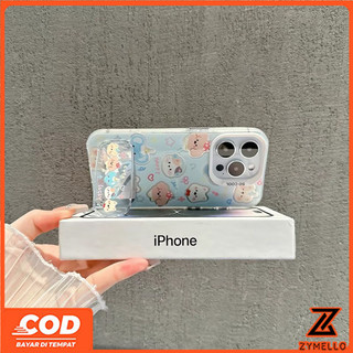 Thích hợp cho OPPO Reno 14F Reno 14 PRO Reno 13F Reno 13 PRO Reno12 F Reno11 F Reno 10 Reno 8T Reno 8Z Reno 7Z Reno8 Chó Con Dễ Thương Gấu Voi Gương Đứng Trong Suốt Chống Sốc TP