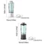 Máy ép trái cây USB di động DONOVANQQ, Máy ép trái cây có thể sạc lại dung tích 600ml, Máy trộn trái cây Kích thước nhỏ USB có thể sạc lại Máy làm sinh tố nước trái cây tươi Sử dụng du lịch