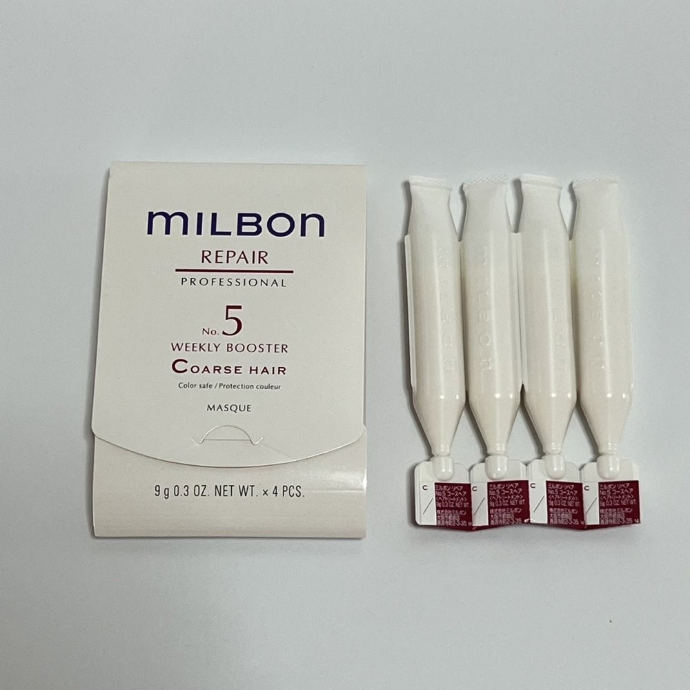 Kem dưỡng phục hồi chuyên sâu Repair Milbon No.5 Weekly Booster Masque 4x9g ( tại nhà ) [ MK ]