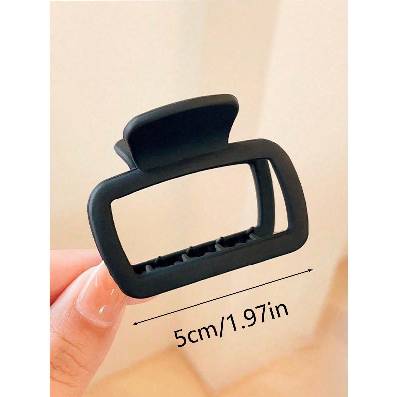 Móng vuốt tóc màu trơn đen trắng nâu, kích thước 5cm, nhẹ nhàng và thanh lịch cho phụ kiện tóc hàng ngày